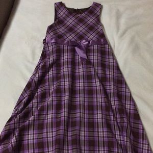 Purple and Brown Little Girls Dress